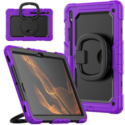 Tough Hook Galaxy Tab S8+ Shockproof Case Rotatable Folding Handle Grip