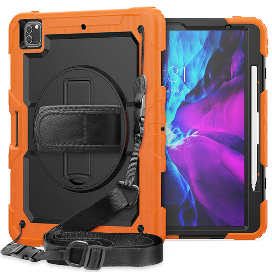 Tough Strap iPad Pro 12.9 2021 Shockproof Case Multi-functional Built-in Screen Protector