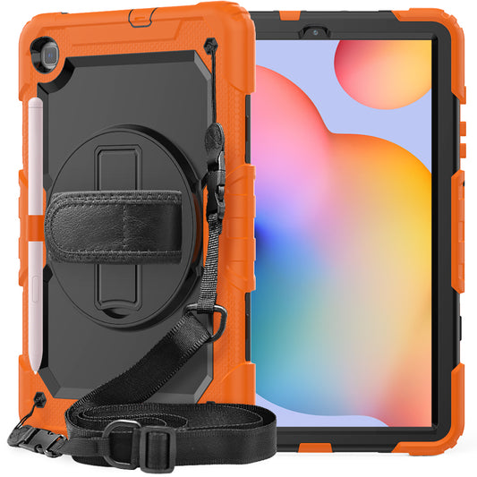 Tough Strap Galaxy Tab S6 Lite Shockproof Case Multi-functional Built-in Screen Protector