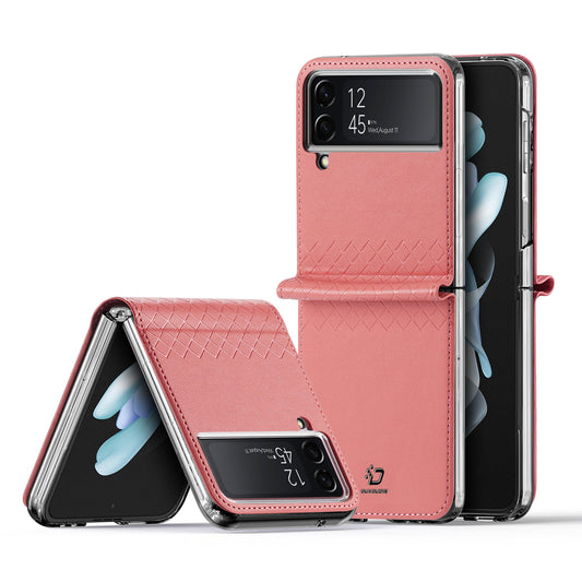 Bril Sleek Galaxy Z Flip4 Leather Case Sleek Slim Hinge Protection