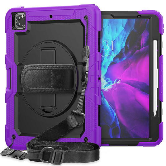 Tough Strap iPad Pro 12.9 2020 Shockproof Case Multi-functional Built-in Screen Protector