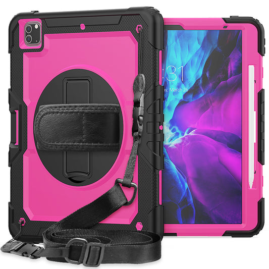 Tough Strap iPad Pro 12.9 2018 Shockproof Case Multi-functional Built-in Screen Protector