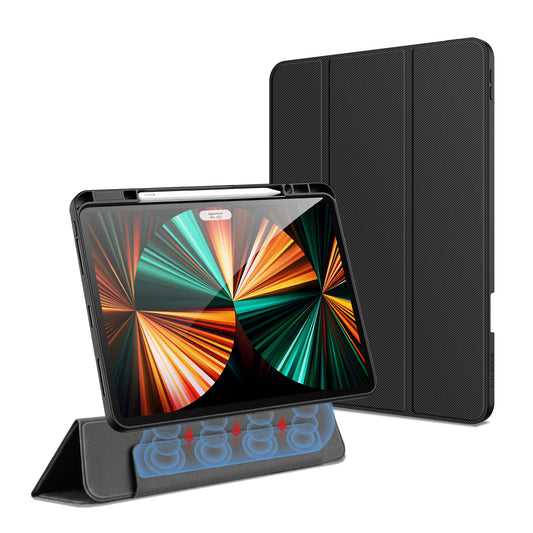 Custom Detachable Apple iPad Pro 12.9 2020 Leather Case Magnetic Split Clear