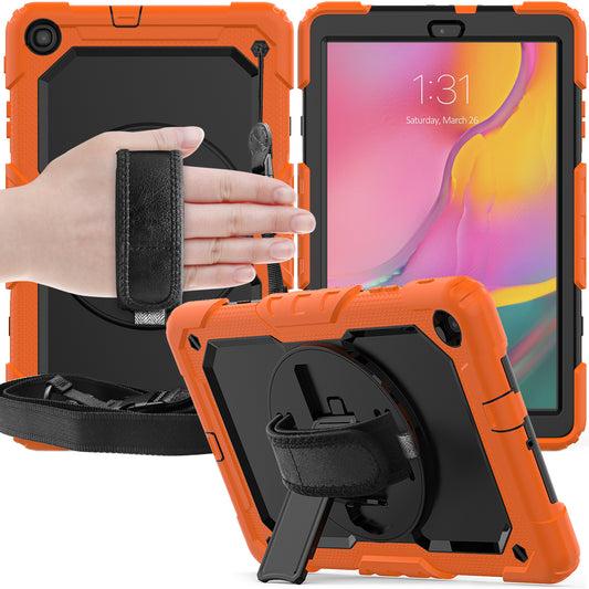 Tough Strap Galaxy Tab A 10.1 2019 Shockproof Case Built-in Screen Protector
