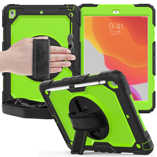Tough Strap iPad 9 Shockproof Case Multi-functional Built-in Screen Protector