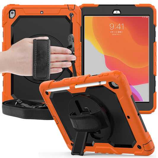 Tough Strap iPad 7 Shockproof Case Multi-functional Built-in Screen Protector