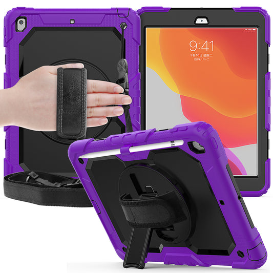 Tough Strap iPad 8 Shockproof Case Multi-functional Built-in Screen Protector