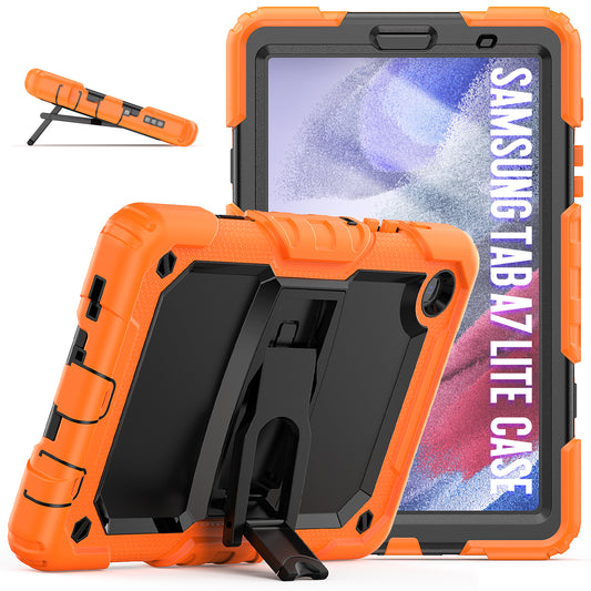 Kickstand Galaxy Tab A7 Lite Shockproof Case Built-in Screen Protector Strap