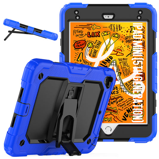 Kickstand iPad Mini 4 Shockproof Case Built-in Screen Protector Shoulder Strap Detachable