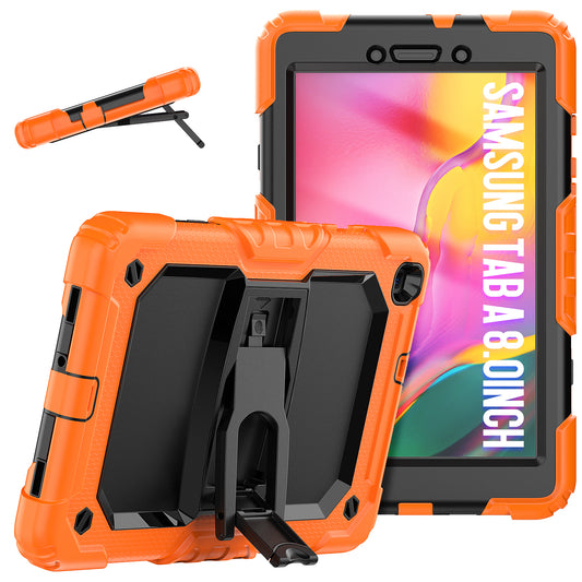 Kickstand Galaxy Tab A 8.0 2019 Shockproof Case Built-in Screen Protector Strap