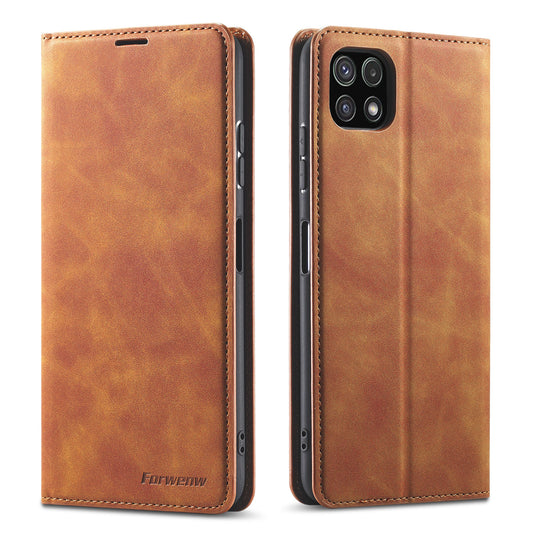 New Slim Galaxy A22 Leather Case Book Stand Wallet Magnetic