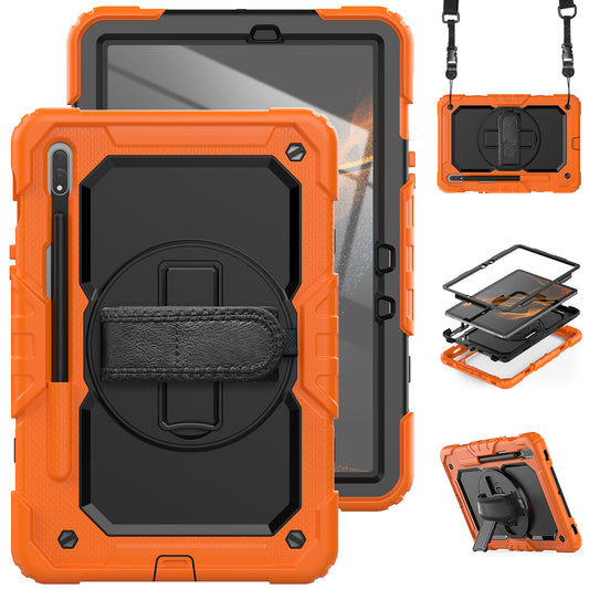 Tough Strap Galaxy Tab S7 Shockproof Case Multi-functional Built-in Screen Protector