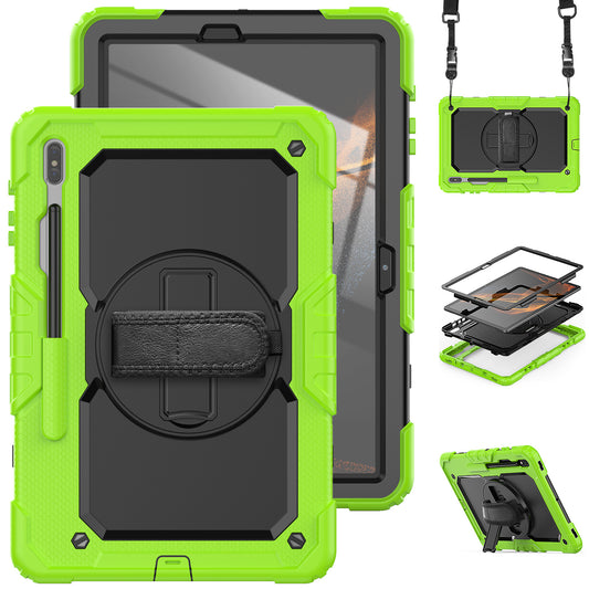 Tough Strap Galaxy Tab S7 FE Shockproof Case Multi-functional Built-in Screen Protector