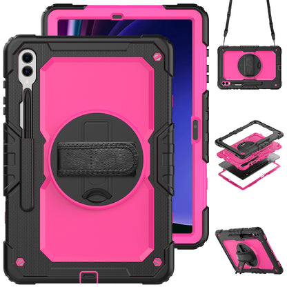 Tough Strap Galaxy Tab S9+ Shockproof Case Multi-functional Built-in Screen Protector