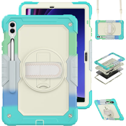 Tough Strap Galaxy Tab S9 FE Shockproof Case Multi-functional Built-in Screen Protector