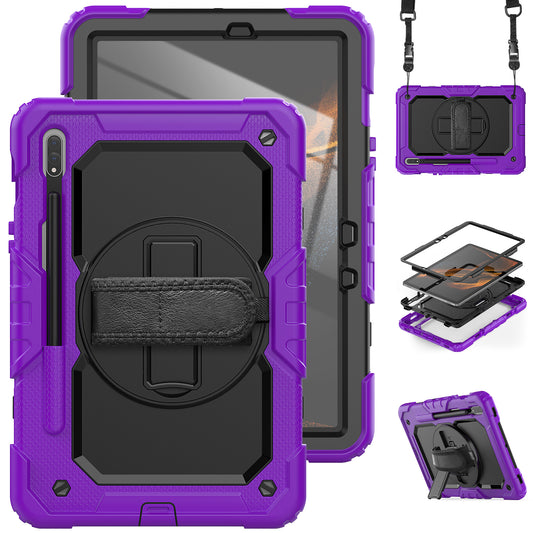 Tough Strap Galaxy Tab S8 Shockproof Case Multi-functional Built-in Screen Protector