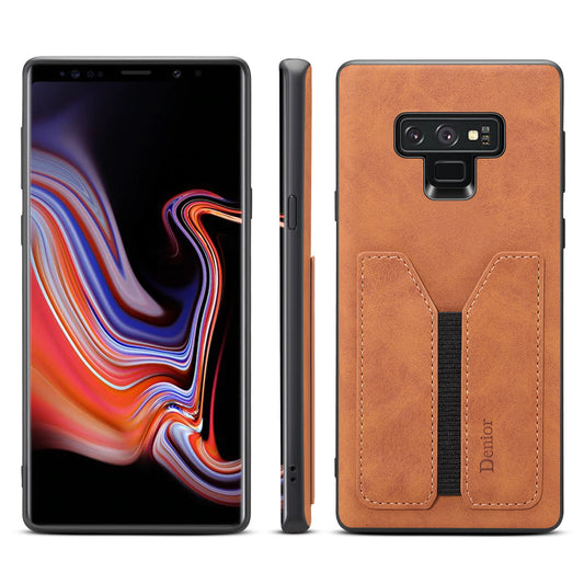 Elastic Card Holder Galaxy Note9 Back Cover Retro Leather Soft Slim
