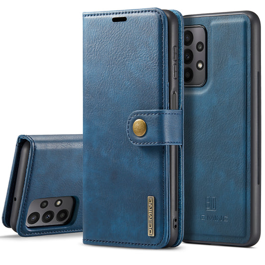 Detachable 2 In 1 Galaxy A23 Leather Case Wallet Auto-magnetic Luxury Buckle