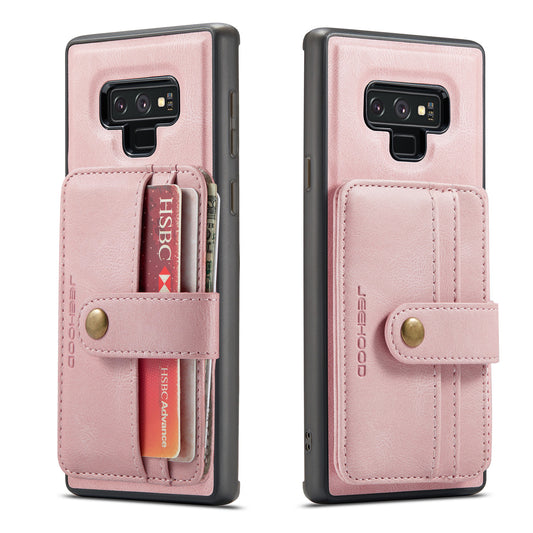 Magnetic Detachable Card Holder Galaxy Note9 Leather Cover RFID Back Kickstand