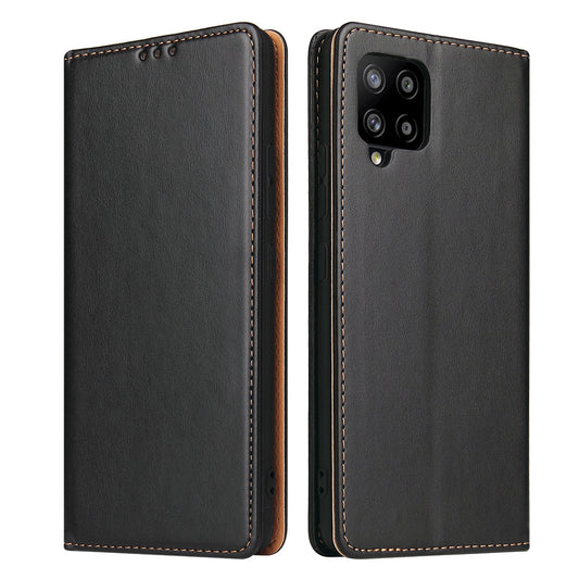 PU Leather Galaxy A42 Flip Case Wallet Stand Texture Deluxe
