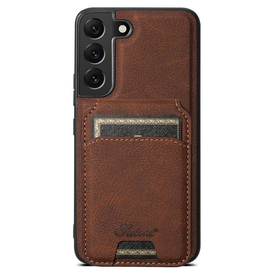 Magnetic Card Holder Galaxy S22+ Leather Cover