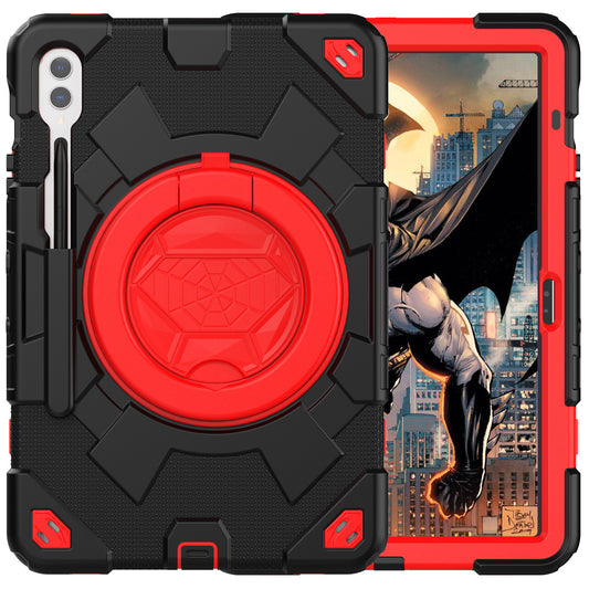 Spider-Man Galaxy Tab S8+ Shockproof Case Ultimate Protection Rotating Handle Stand