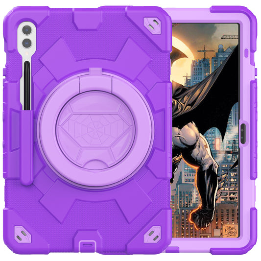 Spider-Man Galaxy Tab S9 FE+ Shockproof Case Ultimate Protection Rotating Stand