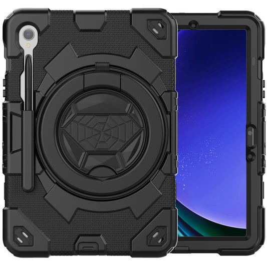 Spider-Man Galaxy Tab S9 FE Shockproof Case Ultimate Protection Rotating Handle Stand