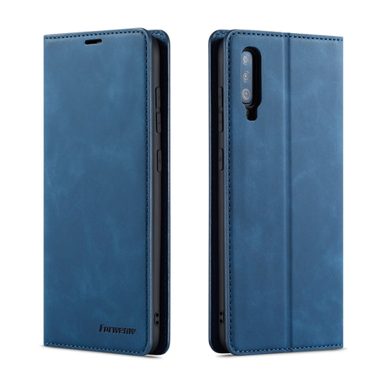 New Slim Galaxy A70 Leather Case Book Stand Wallet Magnetic