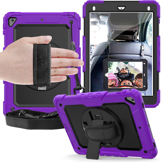 Tough Strap iPad 6 Shockproof Case Multi-functional Built-in Screen Protector