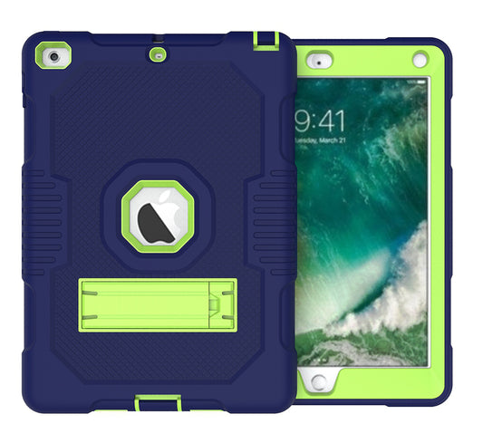 Hit Color iPad 5 Shockproof Case Combo Silicone PC Rugged Stand