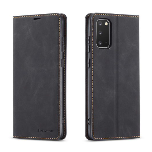 New Slim Galaxy A91 Leather Case Book Stand Wallet Magnetic