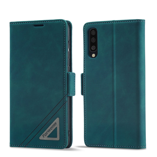 Tower Buckle Galaxy A50s Leather Case Frosted TPU Magnetic Wallet Stand