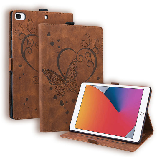 Love Butterfly iPad Mini 5 Grils Leather Case Embossing Wallet Flip Stand