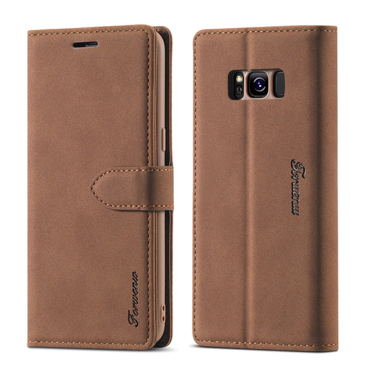 Gentry Slim Galaxy S8+ Leather Case Book Stand Wallet Buckle