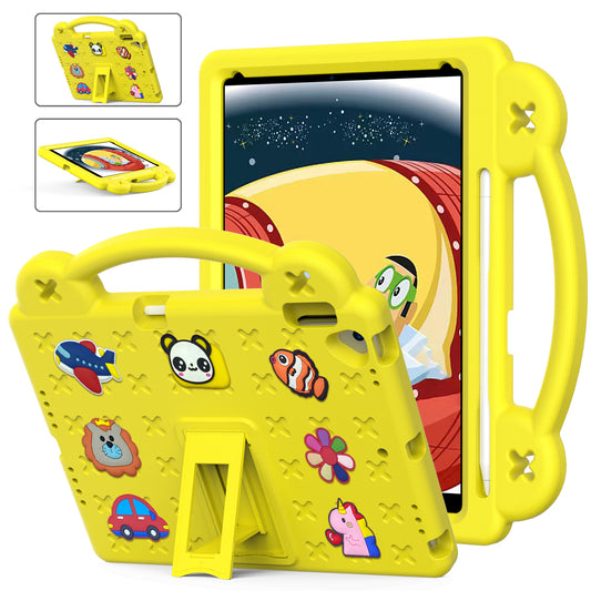 Berenstain Bear iPad Pro 10.5 EVA Case Children's Cartoon Flat Kickstand DIY Hand Holder