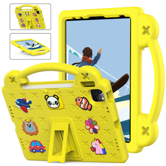 Berenstain Bear iPad Pro 11 2021 Case Children's Cartoon Flat Kickstand DIY Hand Holder