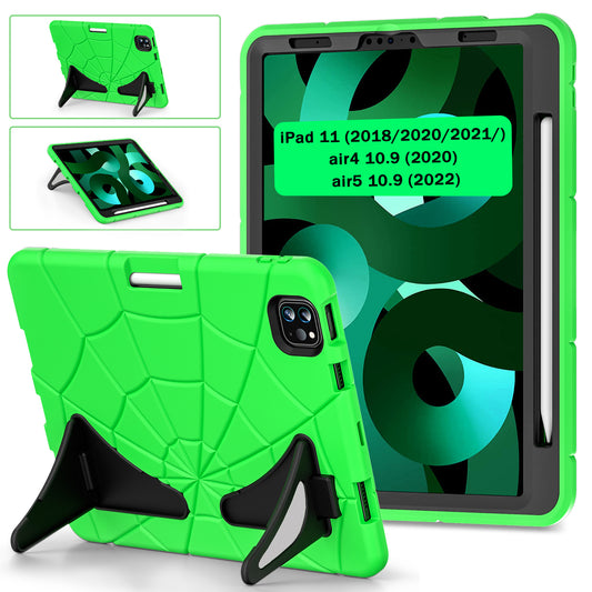 Spider Eye iPad Pro 11 (2022) Shockproof Case Silicone PC Case Kids Built-in Kickstand