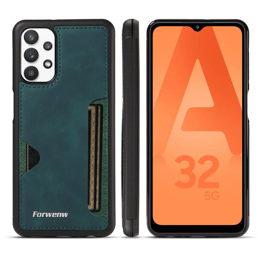 Insert Card Slot Galaxy A23 Leather Cover TPU Back Slim Shell