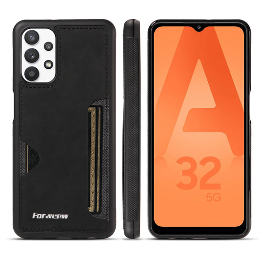 Insert Card Slot Galaxy A04s Leather Cover TPU Back Slim Shell