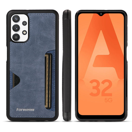 Insert Card Slot Galaxy A04 Leather Cover TPU Back Slim Shell