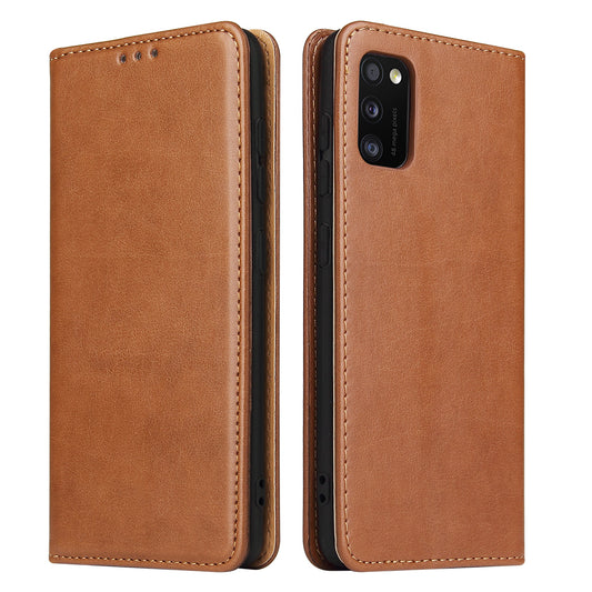 PU Leather Galaxy A41 Flip Case Wallet Stand Texture Deluxe