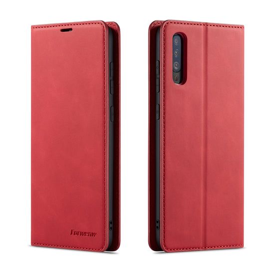 New Slim Galaxy A50 Leather Case Book Stand Wallet Magnetic