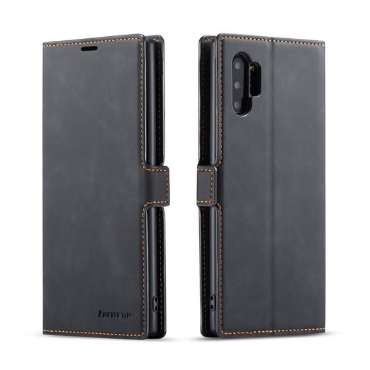 New Slim Galaxy Note10+ Leather Case Book Stand Wallet Magnetic