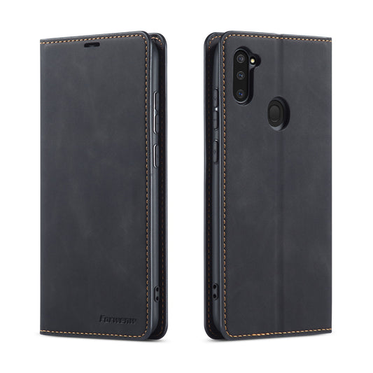 New Slim Galaxy A01 Leather Case Book Stand Wallet Magnetic