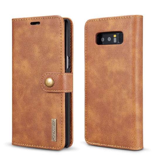 Detachable 2 In 1 Galaxy Note8 Leather Case Wallet Auto-magnetic Luxury Buckle