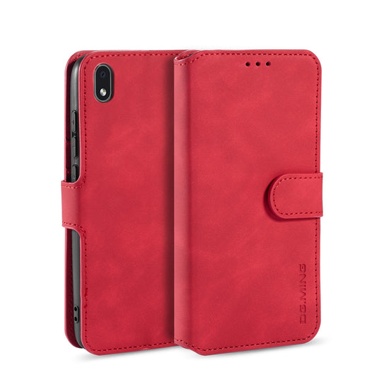 Retro Edge Galaxy A01 Core Leather Case Flip Stand Buckle with Hand Strap