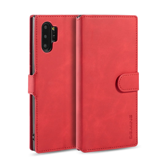Retro Edge Galaxy Note10+ Leather Case Flip Stand Buckle with Hand Strap