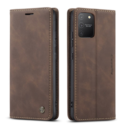 Book Classical Galaxy A91 Leather Case Retro Slim Wallet Stand