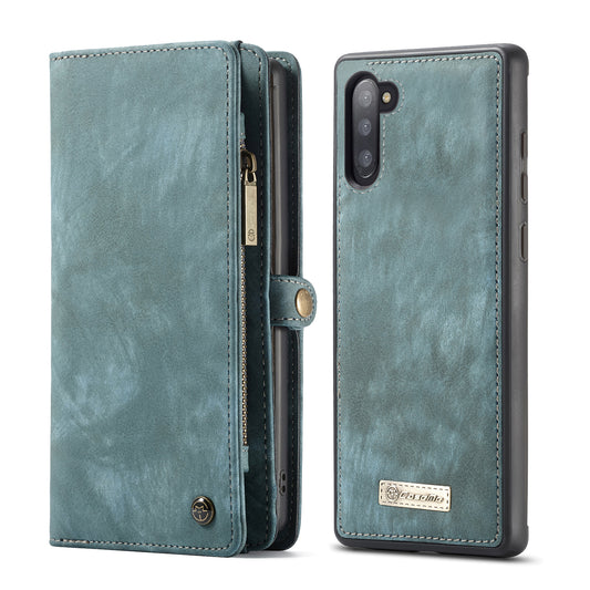 Multifunctional Wallet Galaxy Note10 Leather Case Detachable Flip Zipper Hand Strap